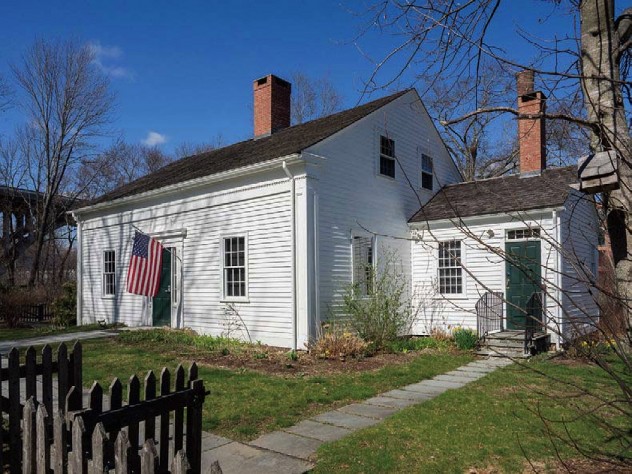 The modest white-clapboard Captain Wilbur Kelly House Transportation Museum
