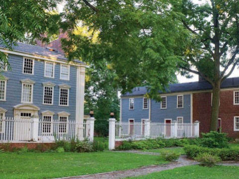 View of the Royal House and the slave quarters