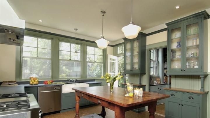 Kitchens in older homes—unlit, utilitarian, and at the rear of the house—reflect a role for women that we no longer tolerate, says remodeler Charlie Allen. This restoration aimed to connect the kitchen to the outdoors and the rest of the house.   